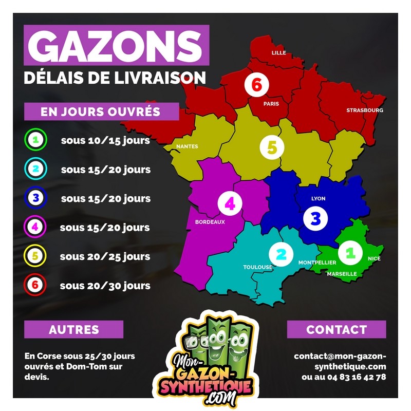 delais livraison gazon MGS